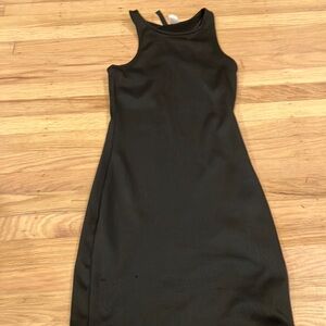 Black Halter Midi Dress for Cocktail